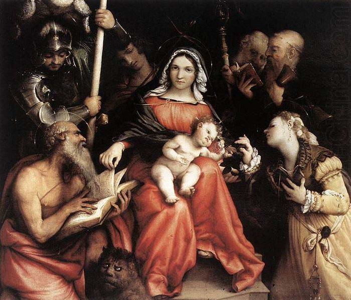 Lorenzo Lotto Mystic Marriage of St Catherine oil painting picture